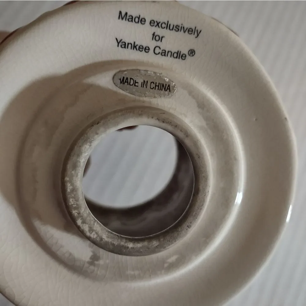 👍 Vintage Yankee Candle Small ceramic Apple Candle Shade  C5
